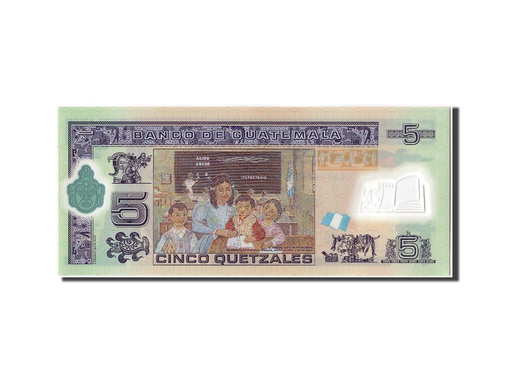 Billet, Guatemala, 5 Quetzales, 2010, 2010-05-19, NEUF