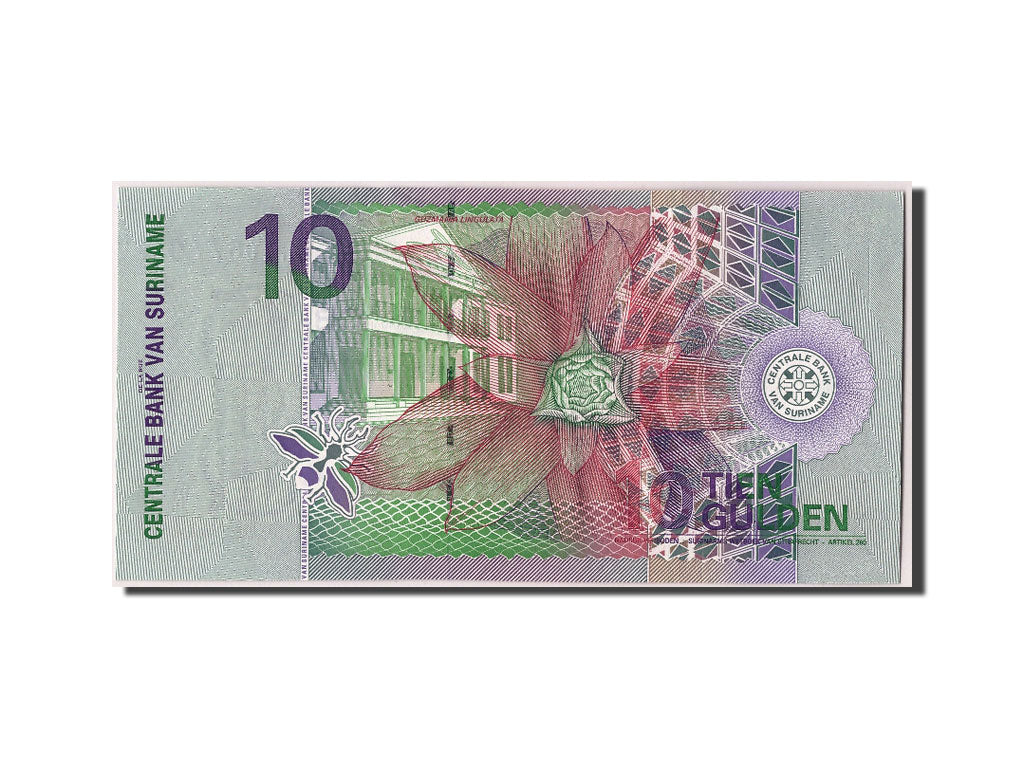 Biljet, Suriname, 10 Gulden, 2000, 2000-01-01, SPL