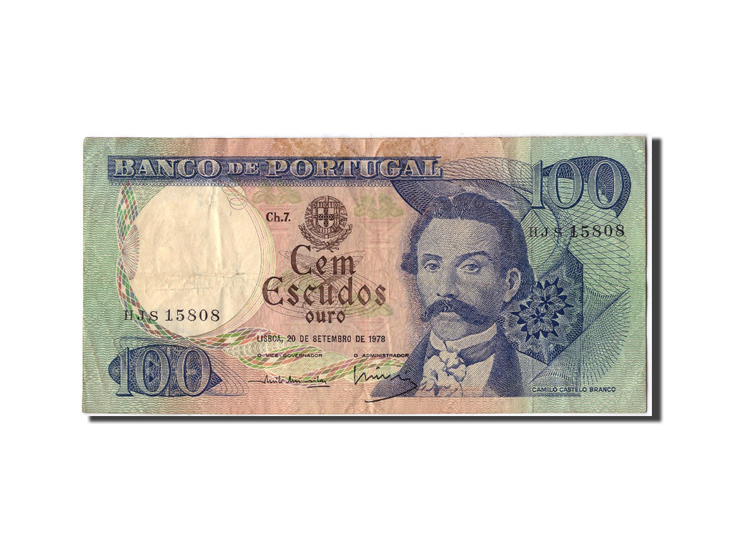 Banknote, Portugal, 100 Escudos, 1978, 1978-09-20, VF(20-25)