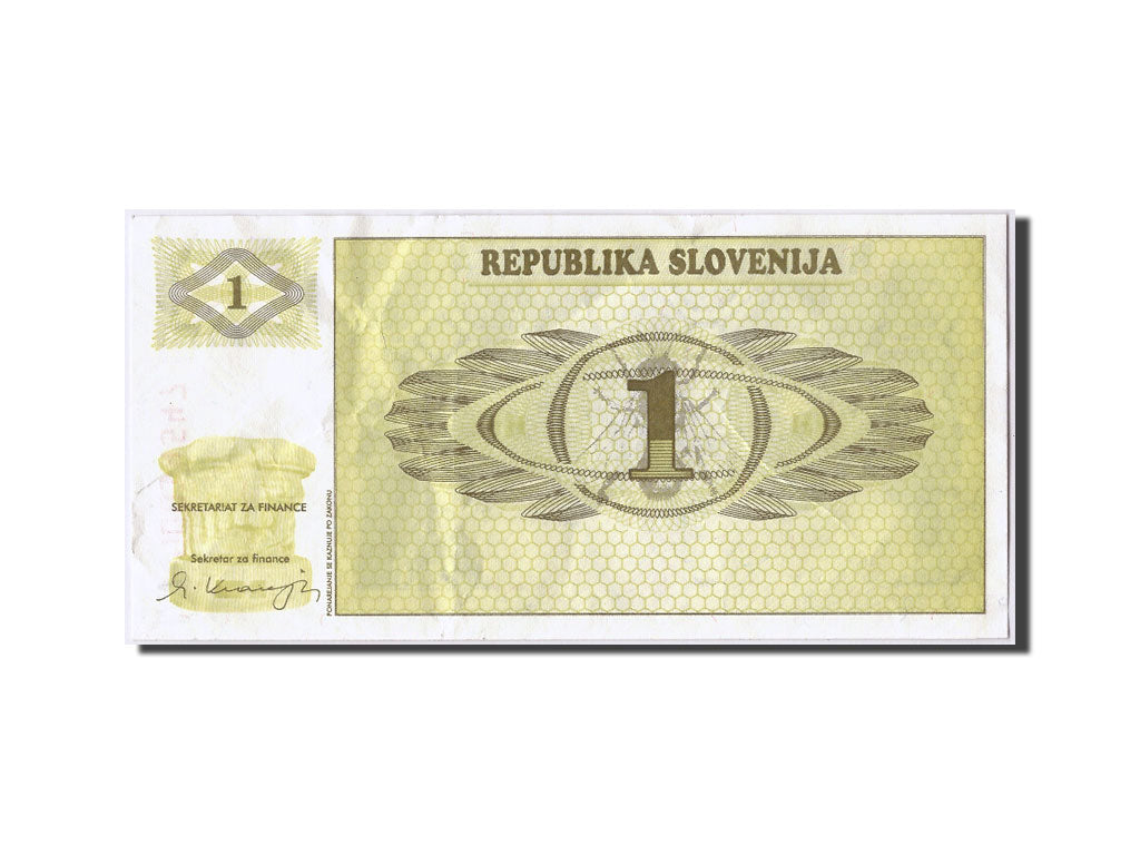 Banconote, Slovenia, 1 (Tolar), 1990, BB+