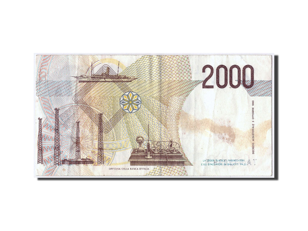 Geldschein, Italien, 2000 Lire, 1990, 1990-08-03, SS