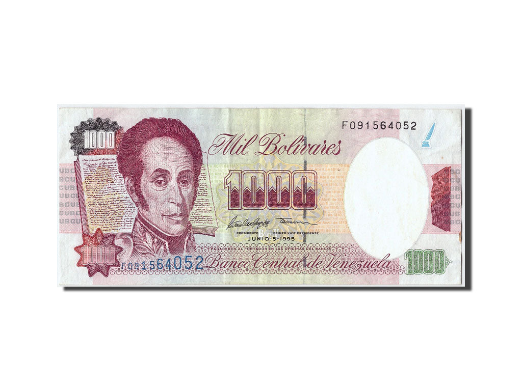 Geldschein, Venezuela, 1000 Bolivares, 1995, 1995-06-05, SS