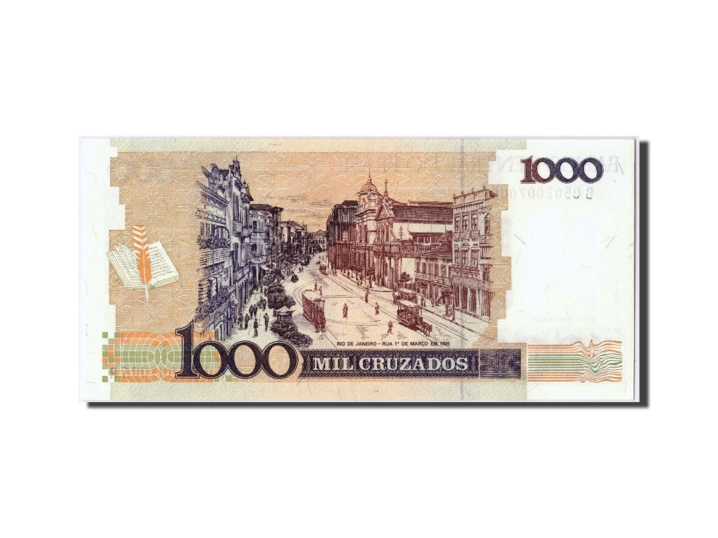 Banknote, Brazil, 1 Cruzado Novo on 1000 Cruzados, UNC(65-70)