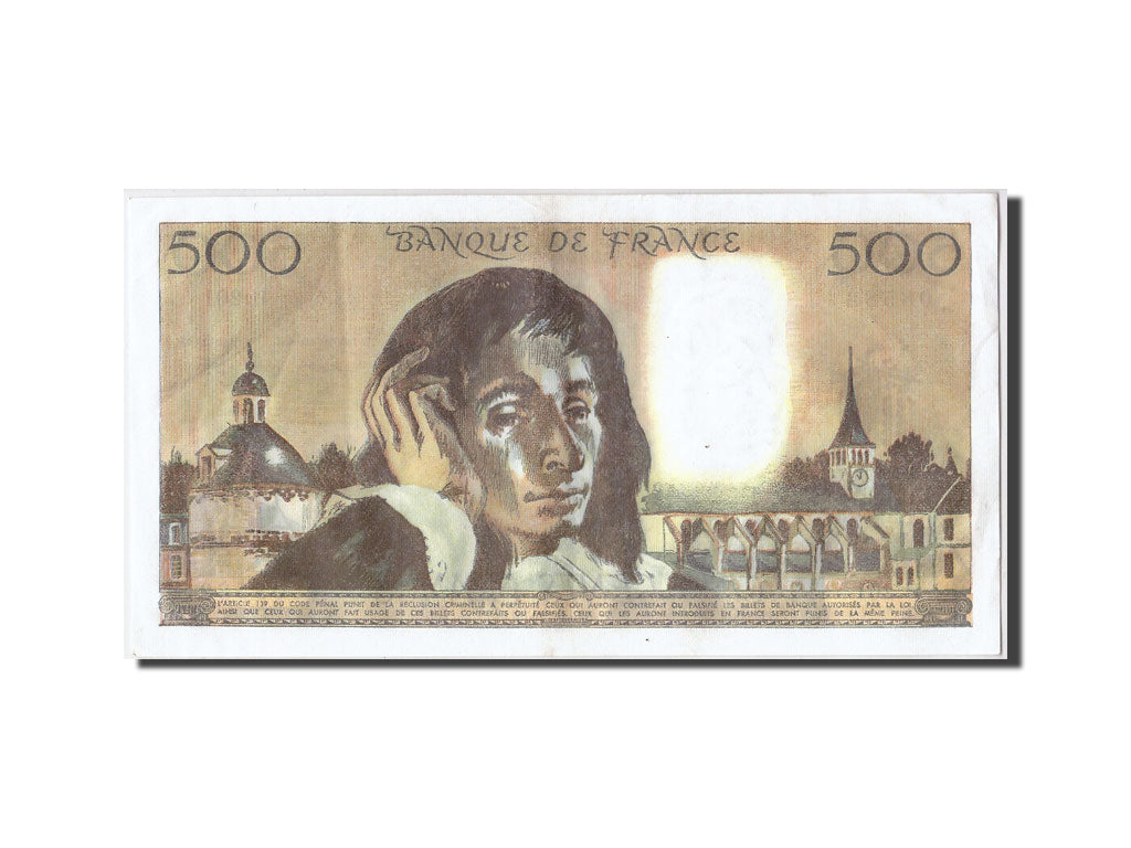 Banknote, France, 500 Francs, 500 F 1968-1993 ''Pascal'', 1984, 1984-01-05
