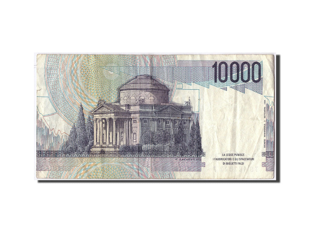 Banconote, Italia, 10,000 Lire, 1984, 1984-09-03, MB+
