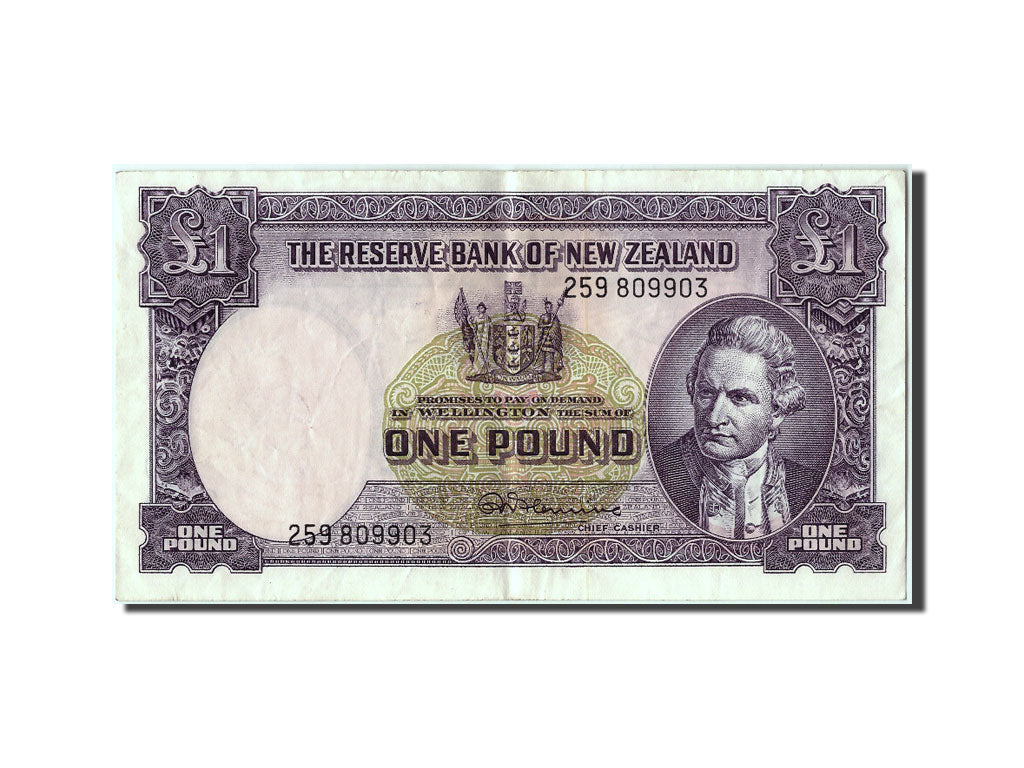 Banknote, New Zealand, 1 Pound, AU(50-53)