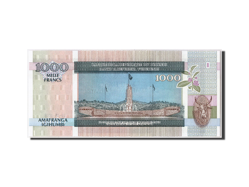 Biljet, Burundi, 1000 Francs, 2006, 2006-05-01, NIEUW