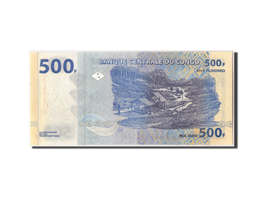 Banconote, Repubblica Democratica del Congo, 500 Francs, 2002, 2002-01-04, FDS