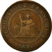 Coin, French Indochina, Cent, 1894, Paris, VF(20-25), Bronze, Lecompte:45