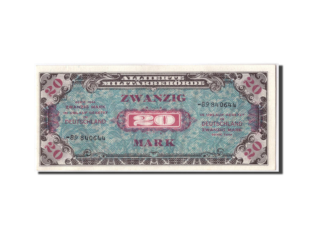 Billete, 20 Mark, 1944, Alemania, UNC