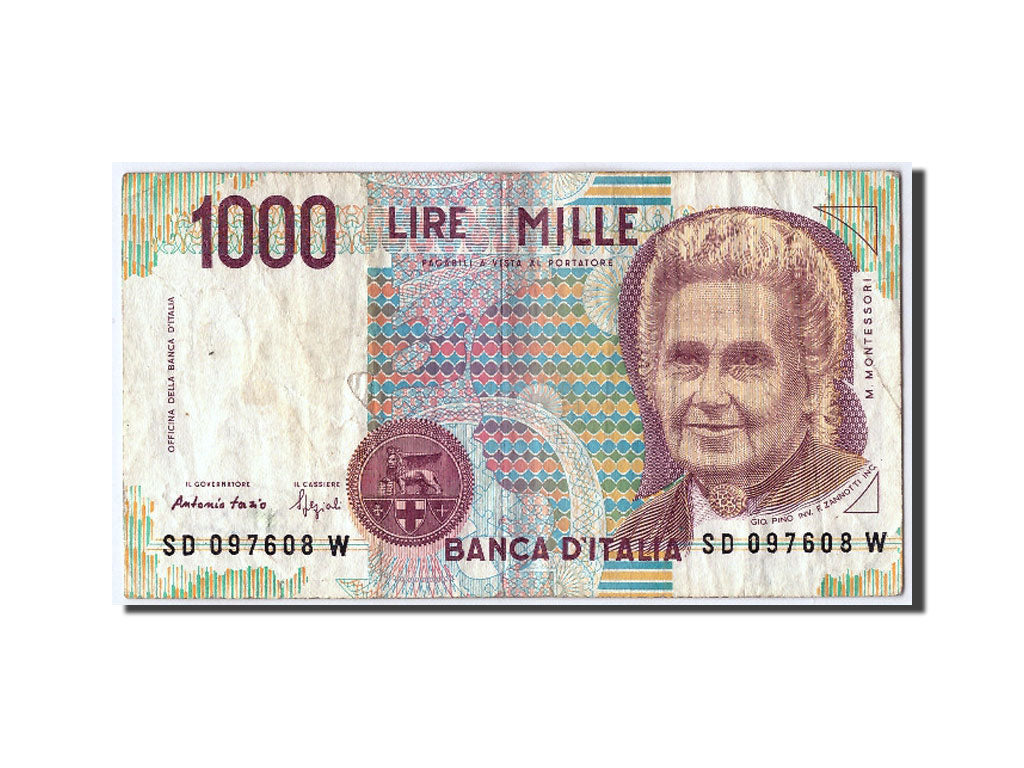 Banknote, Italy, 1000 Lire, 1990, 1990-10-03, VF(30-35)