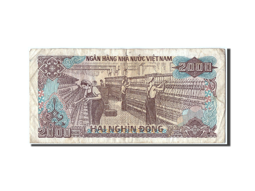 Banknot, Wiet Nam, 2000 Dông, 1988, VF(20-25)