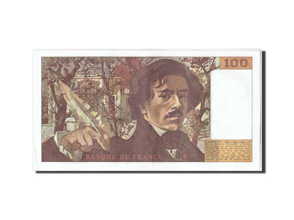 Billete, Francia, 100 Francs, 100 F 1978-1995 ''Delacroix'', 1984, EBC