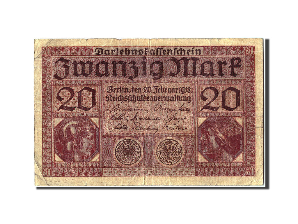 Billete, 20 Mark, 1918, Alemania, 1918-02-20, RC+