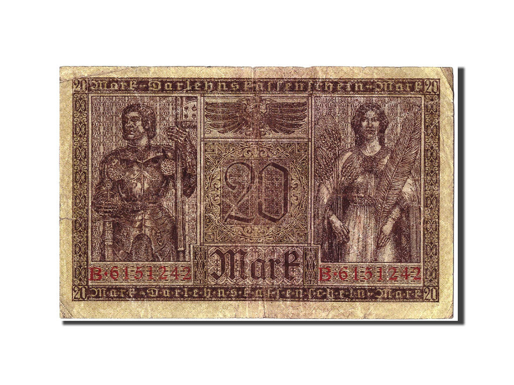 Billete, 20 Mark, 1918, Alemania, 1918-02-20, RC+