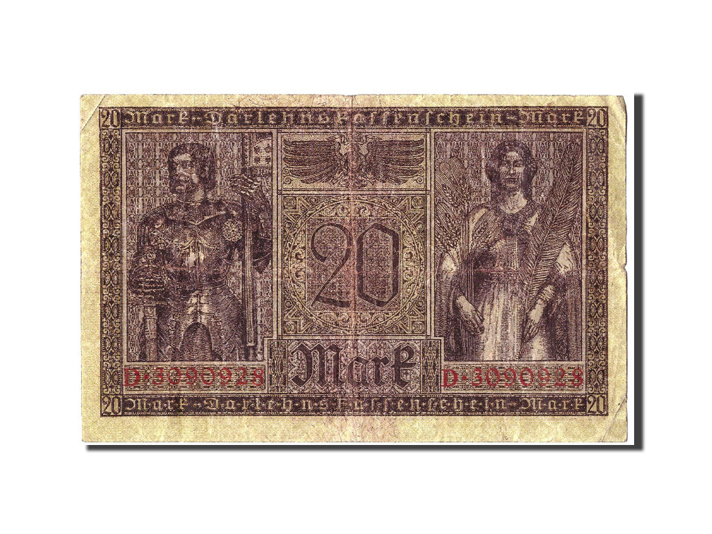 Banknote, Germany, 20 Mark, 1918, 1918-02-20, VF(30-35)