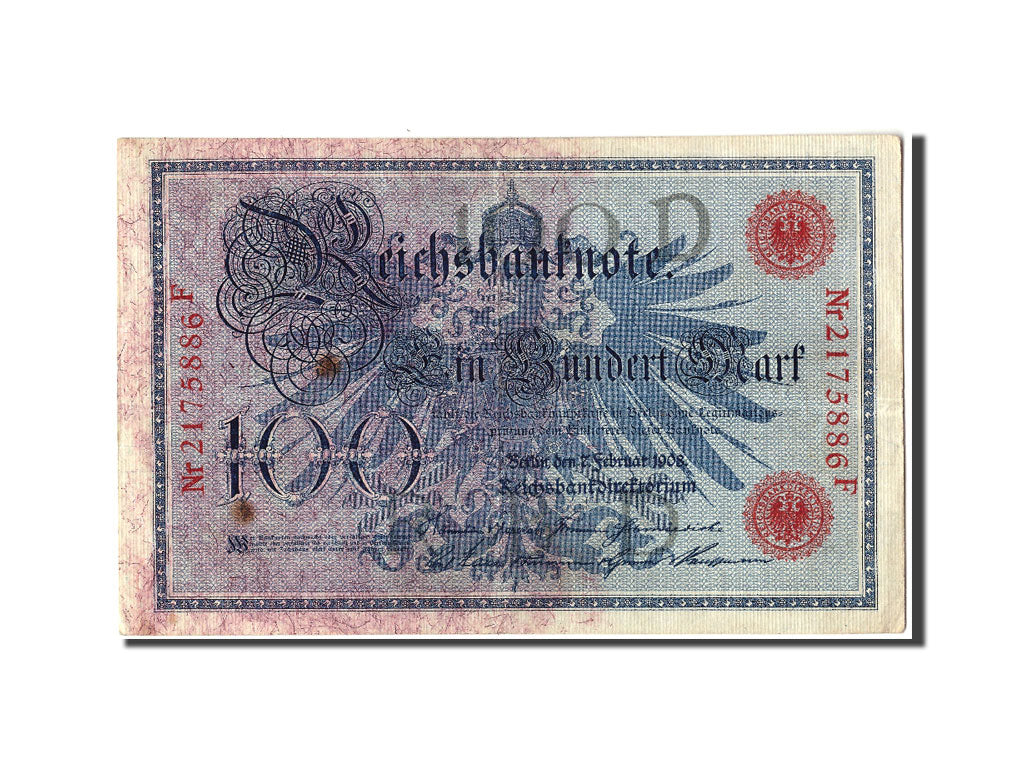 Banknote, Germany, 100 Mark, 1908, 1908-02-07, VF(30-35)