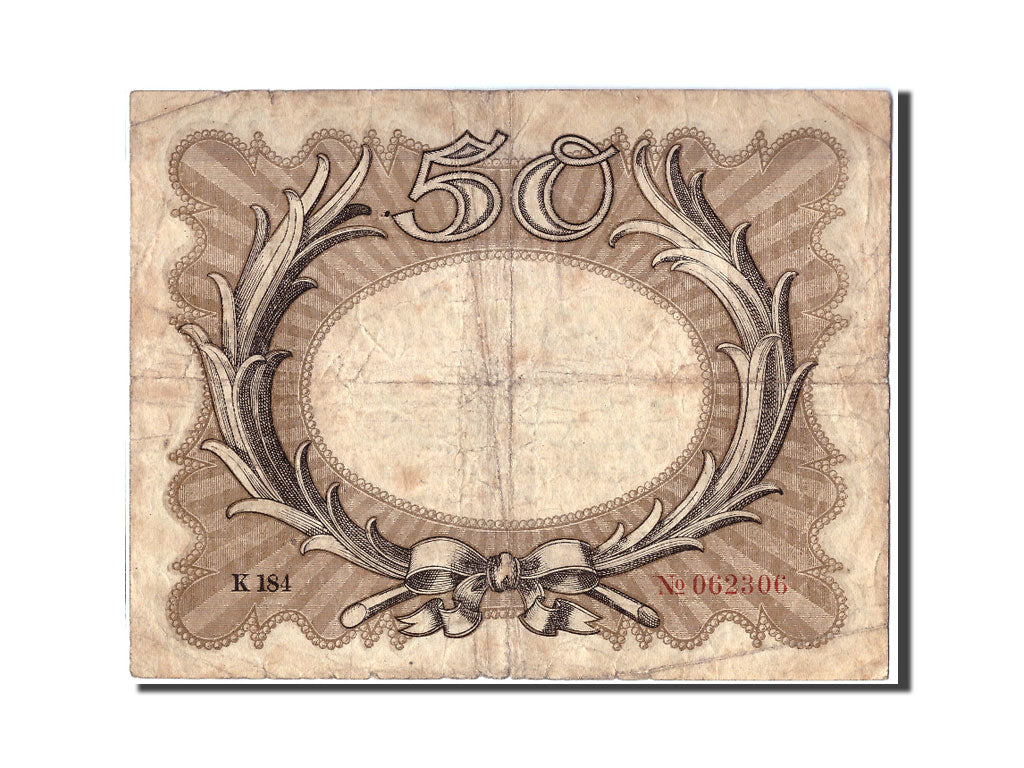 Billet, Allemagne, 50 Mark, 1918, 1918-11-30, B+