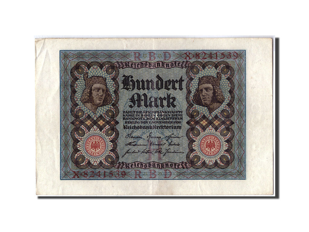 Billete, 100 Mark, 1920, Alemania, 1920-11-01, BC+