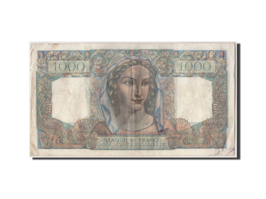 Banconote, Francia, 1000 Francs, 1 000 F 1945-1950 ''Minerve et Hercule'', 1948