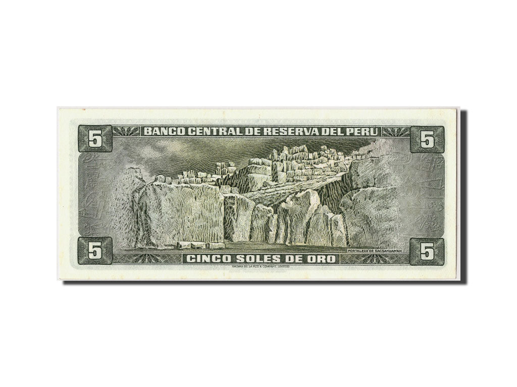 Banconote, Perù, 5 Soles De Oro, 1974, 1974-08-05, FDS