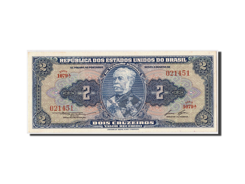 Geldschein, Brasilien, 2 Cruzeiros, UNZ