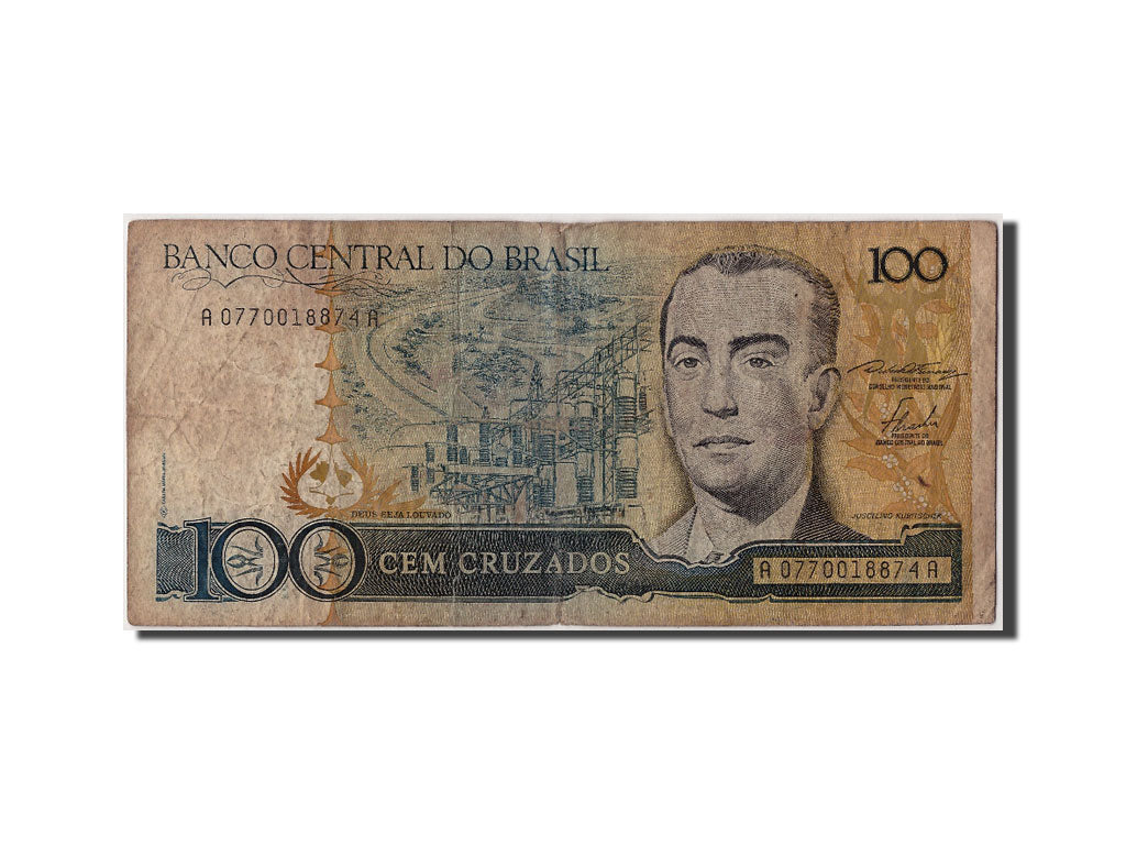 Billete, 100 Cruzados, Brasil, RC+