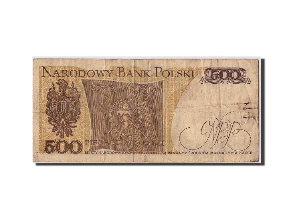 Banknote, Poland, 500 Zlotych, 1982, 1982-06-01, F(12-15)
