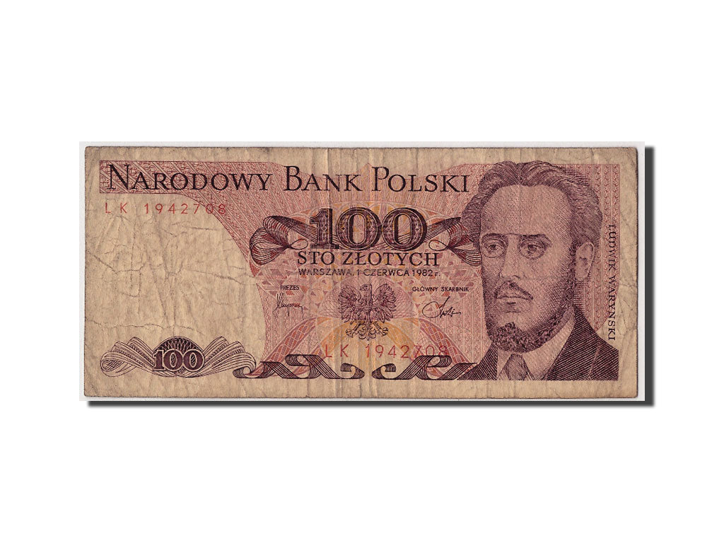 Banknote, Poland, 100 Zlotych, 1982, 1982-06-01, F(12-15)