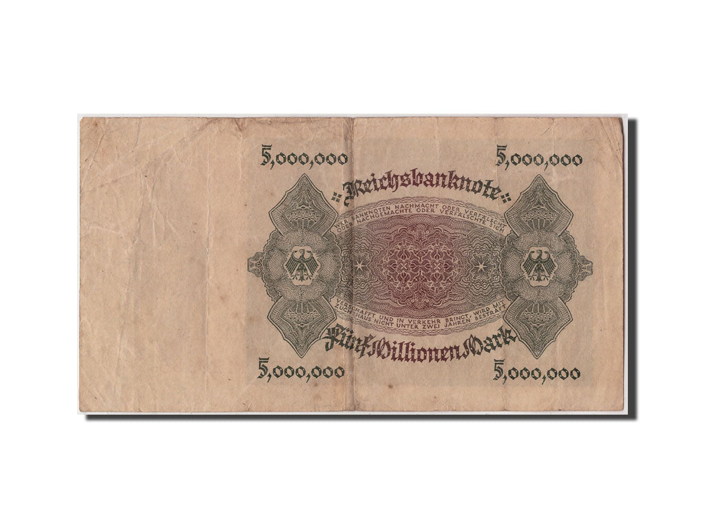 Banconote, Germania, 5 Millionen Mark, 1923, 1923-06-01, MB+