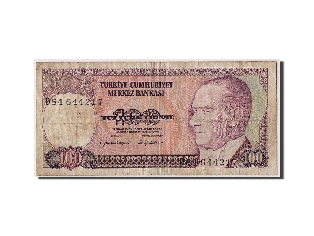 Geldschein, Türkei, 100 Lira, SGE+