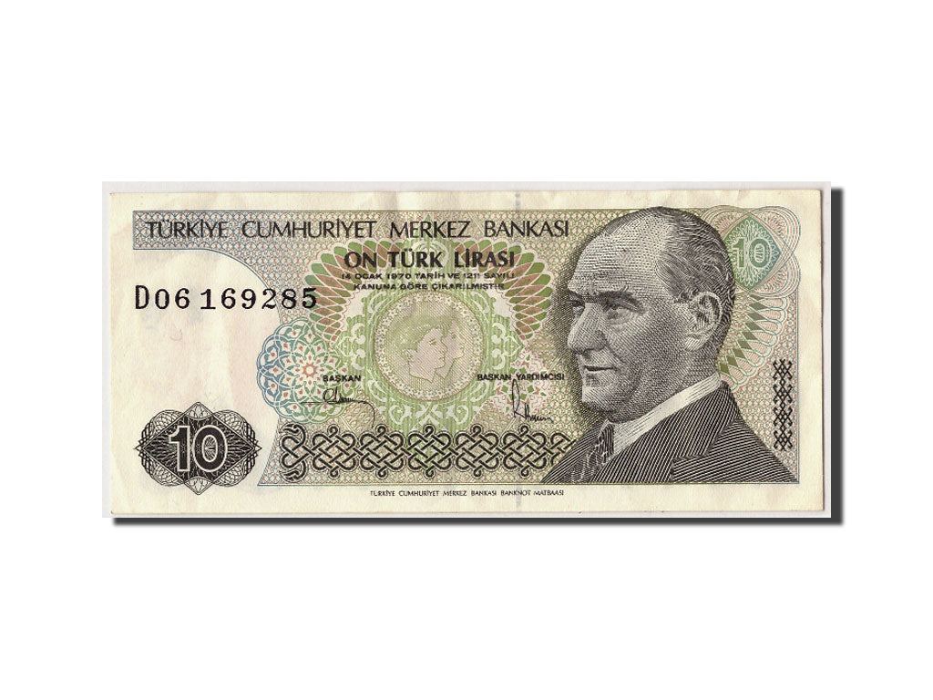 Geldschein, Türkei, 10 Lira, SS+