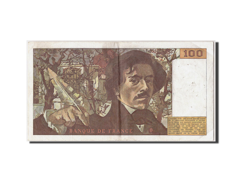 Banknote, France, 100 Francs, 100 F 1978-1995 ''Delacroix'', 1978, VF(30-35)