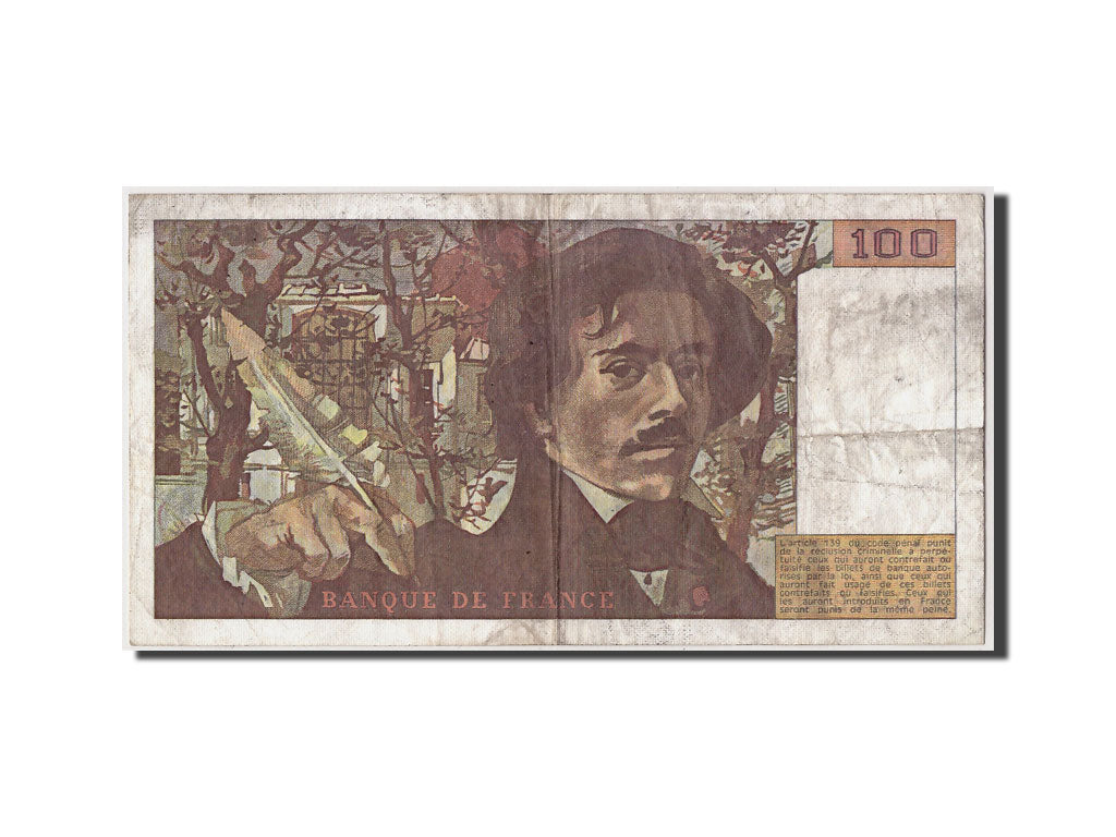 Billete, Francia, 100 Francs, 100 F 1978-1995 ''Delacroix'', 1979, BC