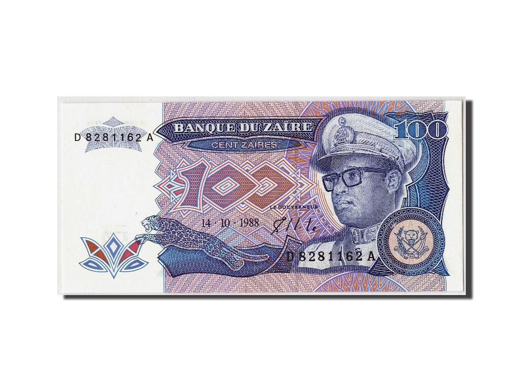Banknote, Zaire, 100 Zaïres, 1988, 1988-10-14, UNC(65-70)