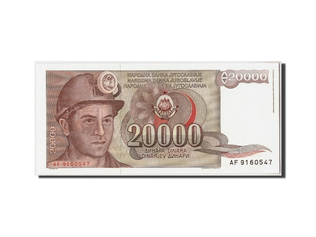 Billet, Yougoslavie, 20,000 Dinara, 1987, 1987-05-01, NEUF