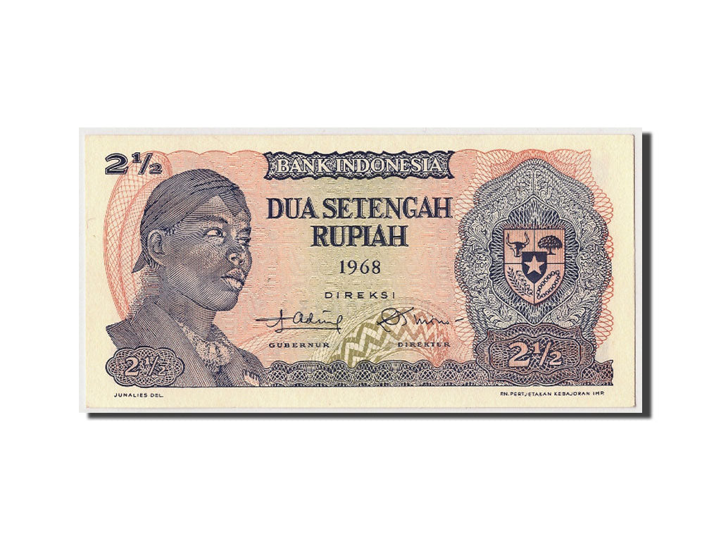 Geldschein, Indonesien, 2 1/2 Rupiah, 1968, UNZ