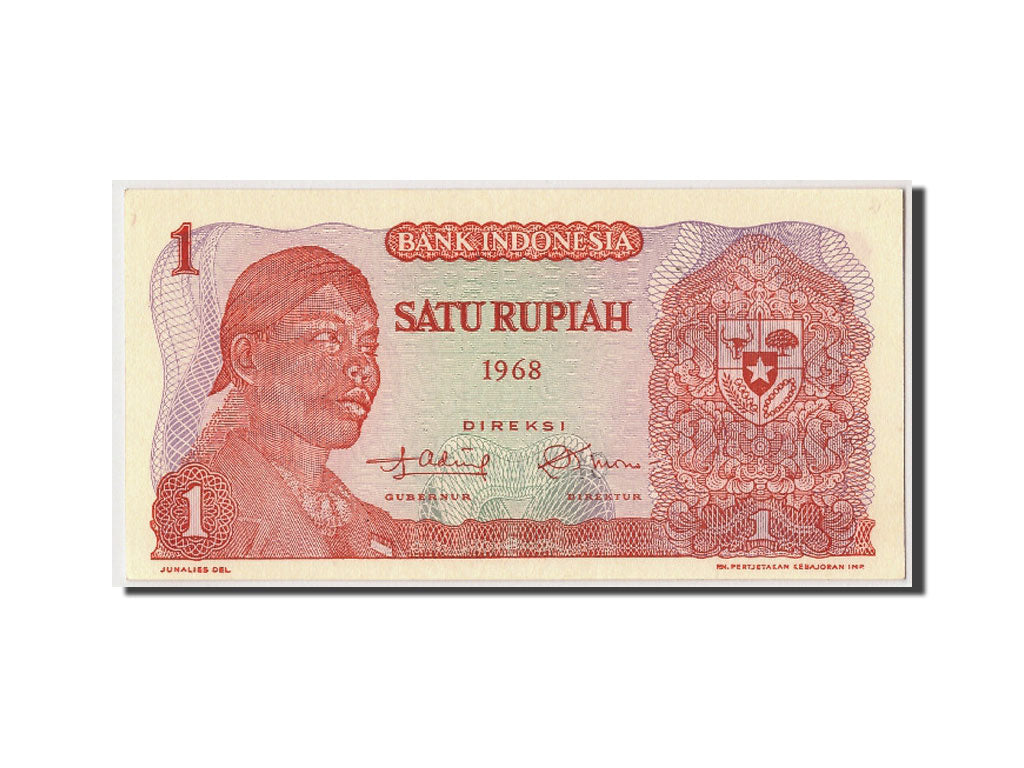 Banknote, Indonesia, 1 Rupiah, 1968, UNC(65-70)