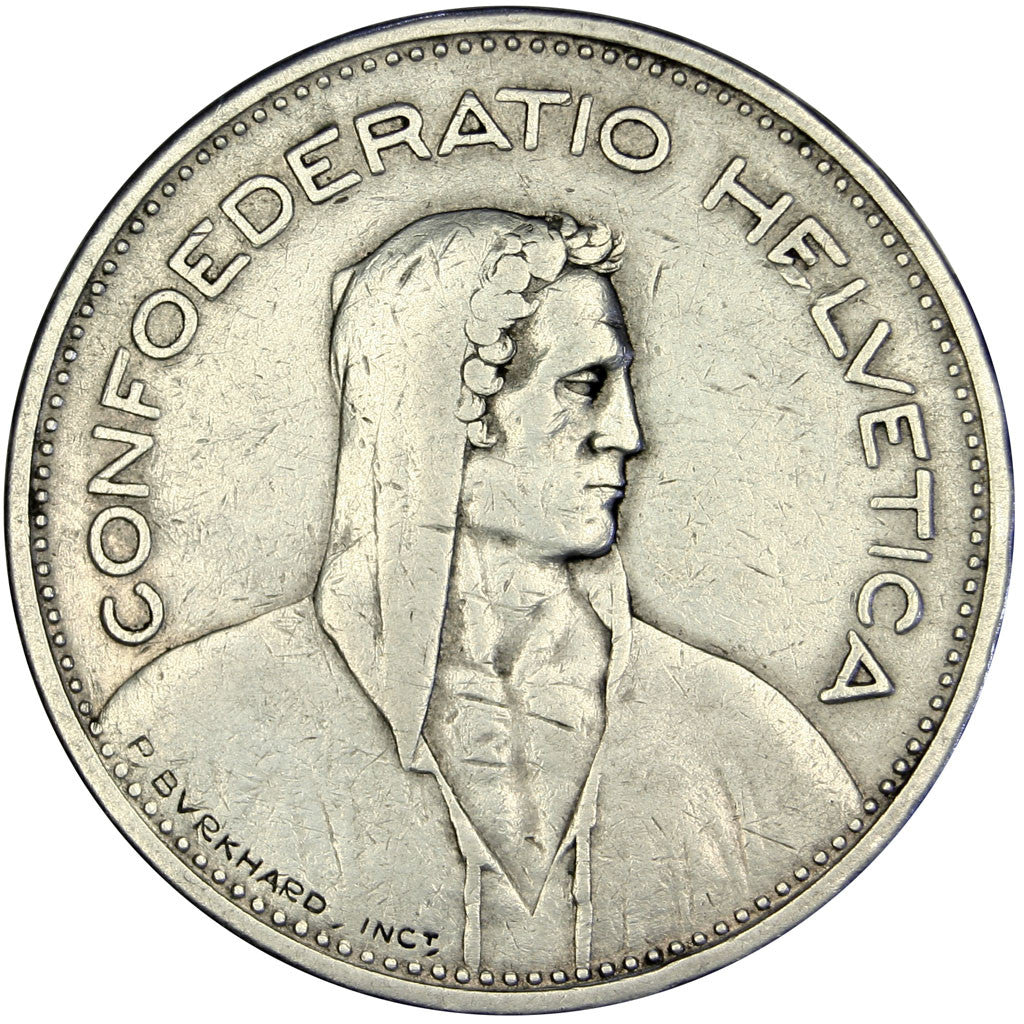 Münze, Schweiz, 5 Francs, 1931, Bern, SS, Silber, KM:40