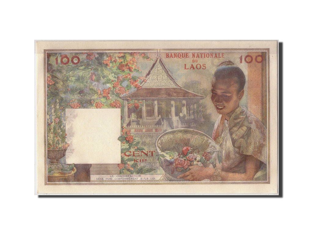 Banconote, Laos, 100 Kip, FDS