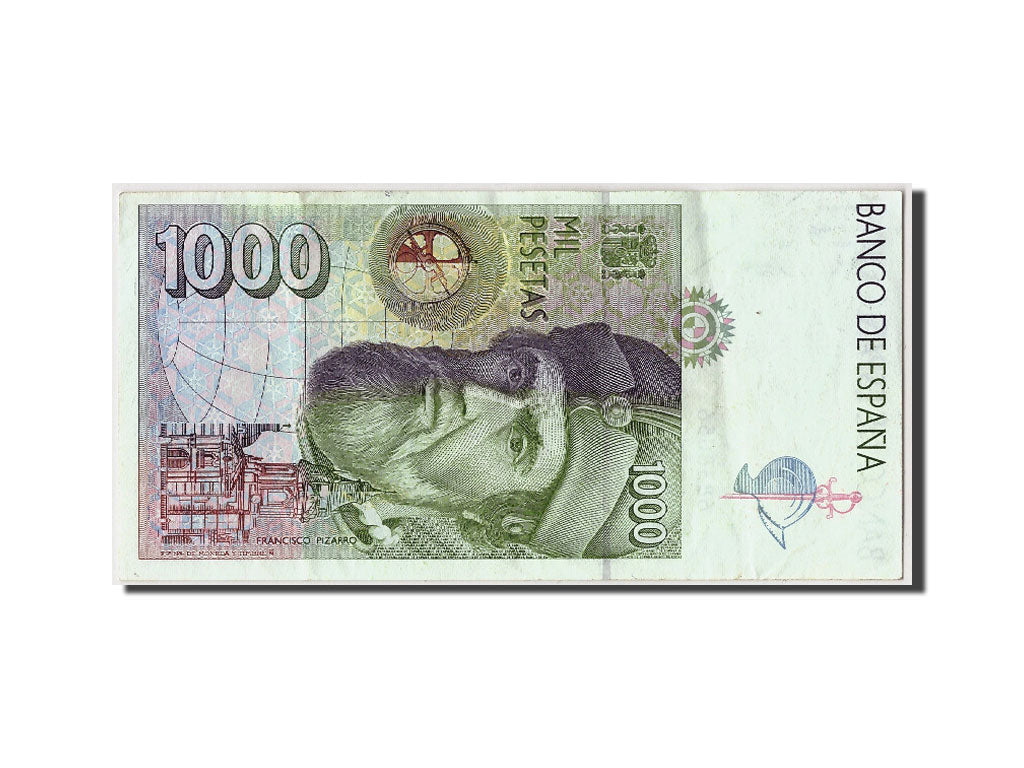 Banknote, Spain, 1000 Pesetas, 1992, 1992-10-12, EF(40-45)