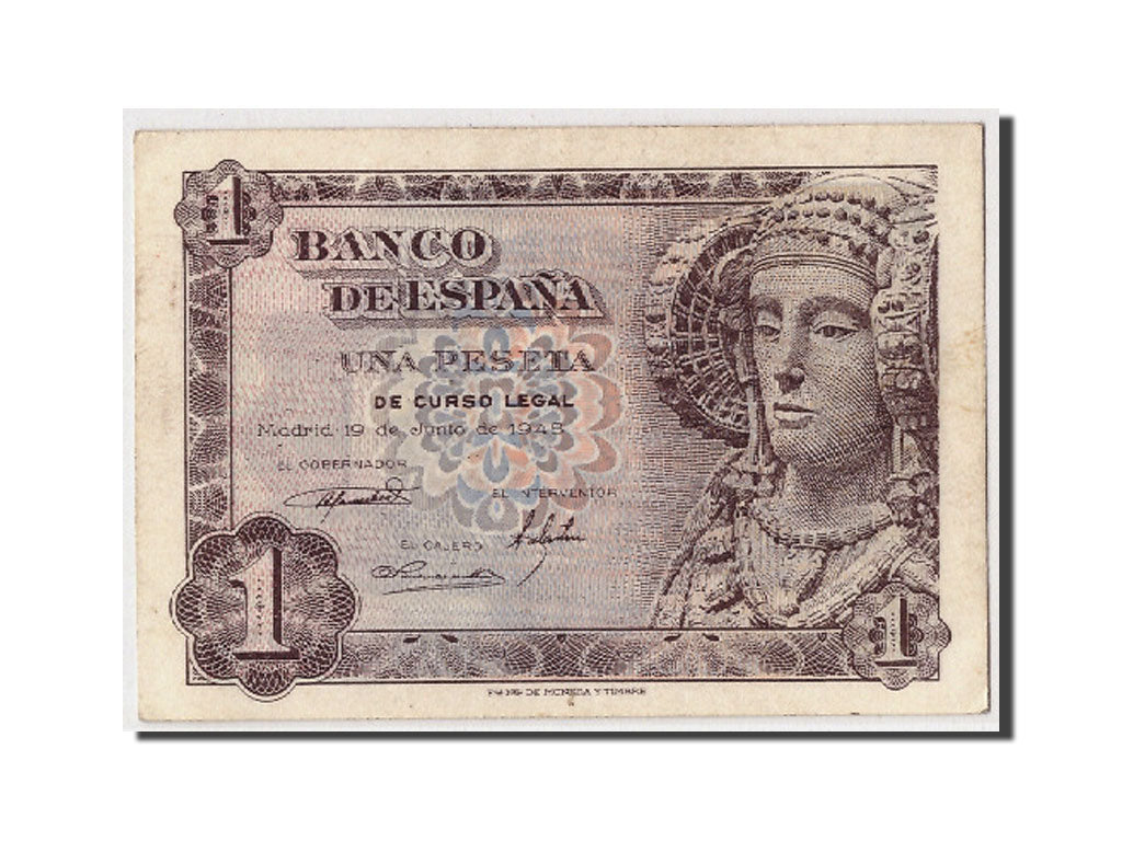 Banknote, Spain, 1 Peseta, 1948, 1948-06-19, UNC(60-62)