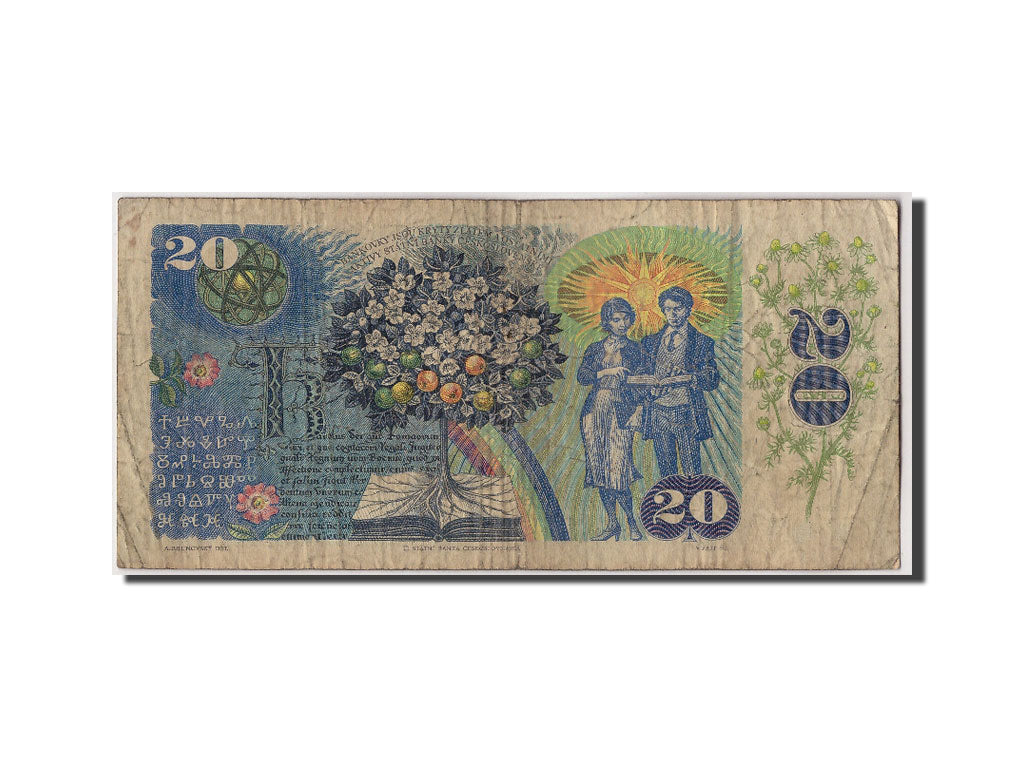 Billet, Tchécoslovaquie, 20 Korun, 1988, B, Fayette:95