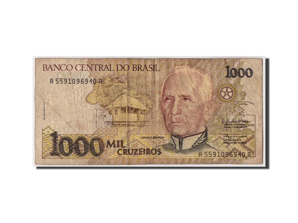 Banknote, Brazil, 1000 Cruzeiros, F(12-15)