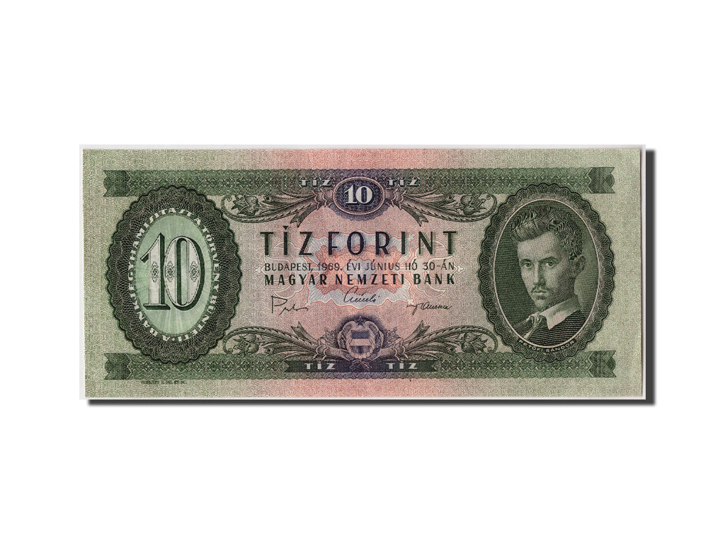 Biljet, Hongarije, 10 Forint, 1969, 1969-06-30, SUP