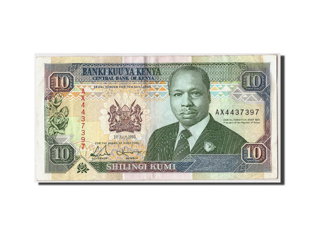 Billet, Kenya, 10 Shillings, 1993, 1993-07-01, TTB