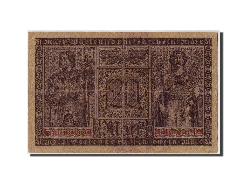 Banknote, Germany, 20 Mark, 1918, 1918-02-20, VF(30-35)