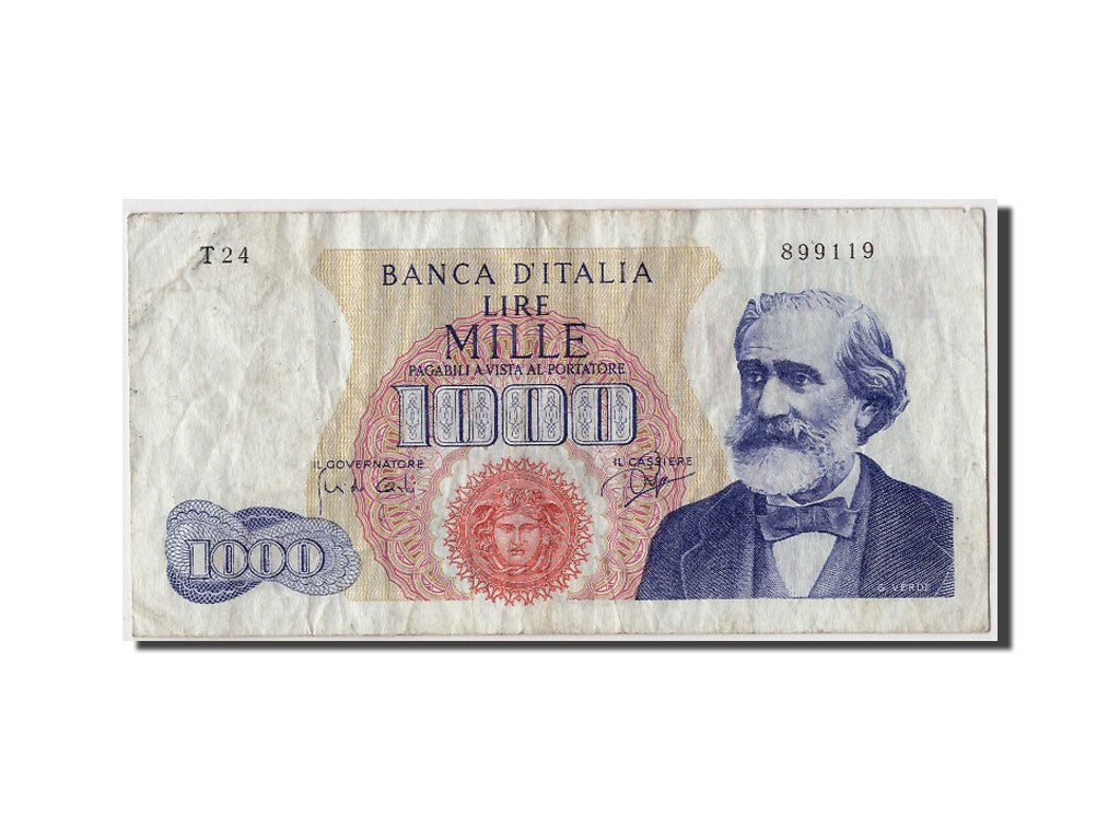Biljet, Italië, 1000 Lire, 1964, 1964-01-14, TB