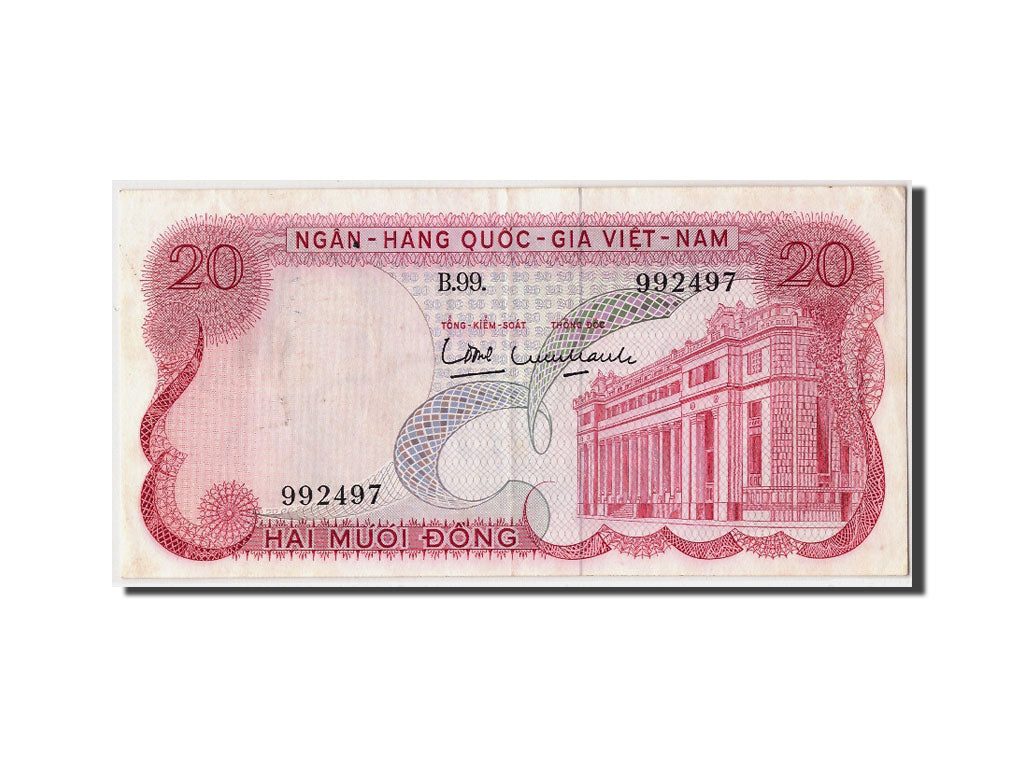 Billet, South Viet Nam, 20 Dông, TTB+