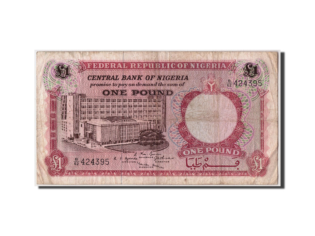 Billete, 1 Pound, Nigeria, BC